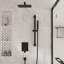 Système de douche à pluie complète Slidea avec valve brute et barre coulissante-63308436