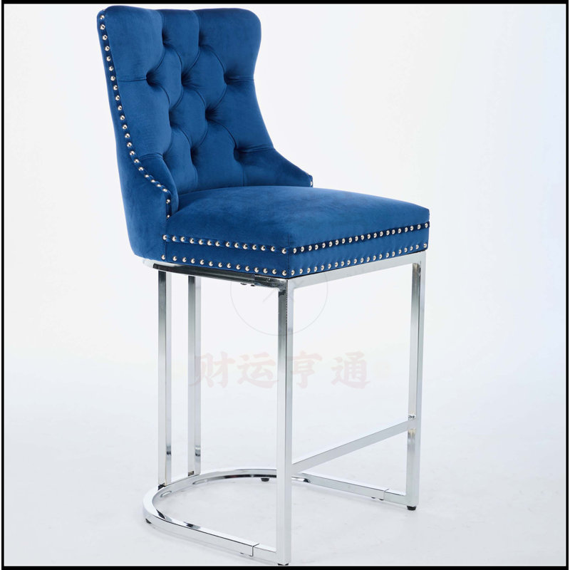 Tabouret de bar Milliord, Bleu