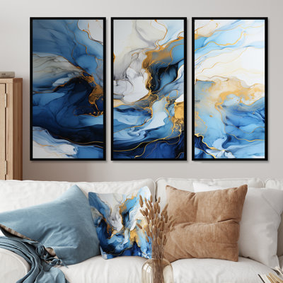 Ocean Sunset Dreams - ensemble de décorations murales vagues