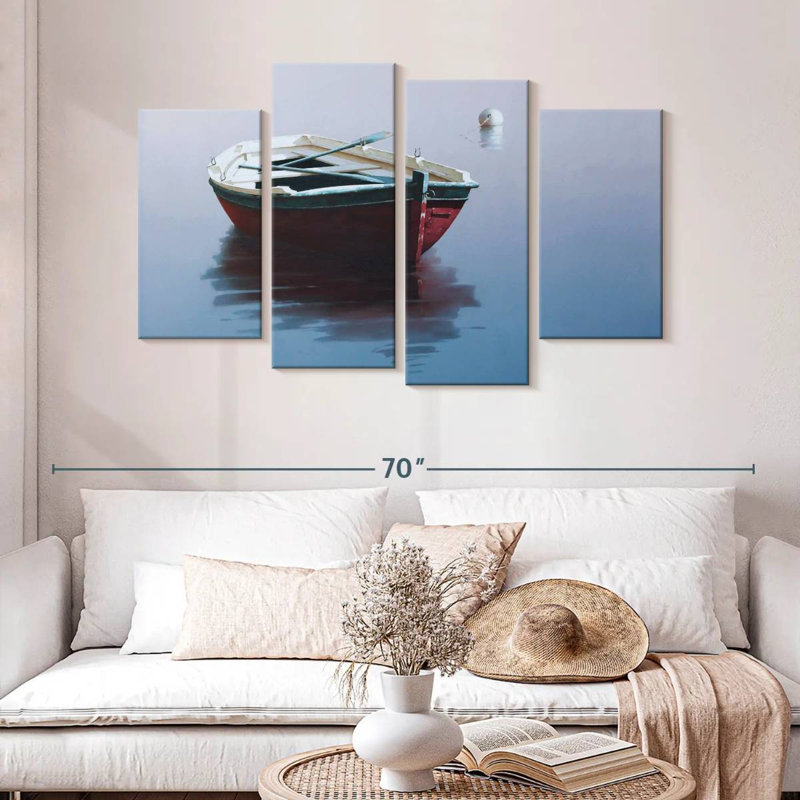 Mehar Lonely Boat III, H 32 po x l 52 po