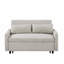 Canapé-lit avec canapé-lit 55,1 po avec dossier ajustable, 2 coussins moelleux et ports USB-1802158890
