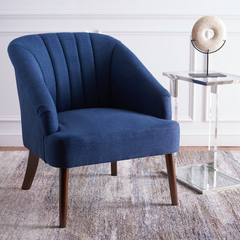 Fauteuil capitonné Helgeson, Marine