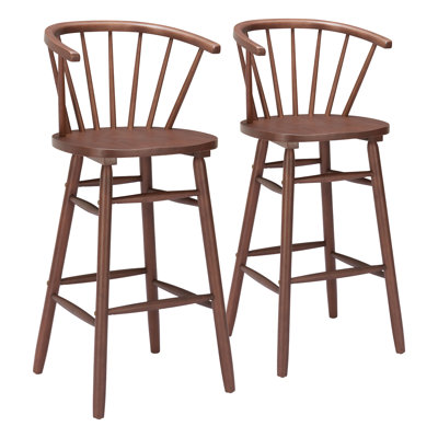 Stenger Barstool (Set Of 2) Walnut