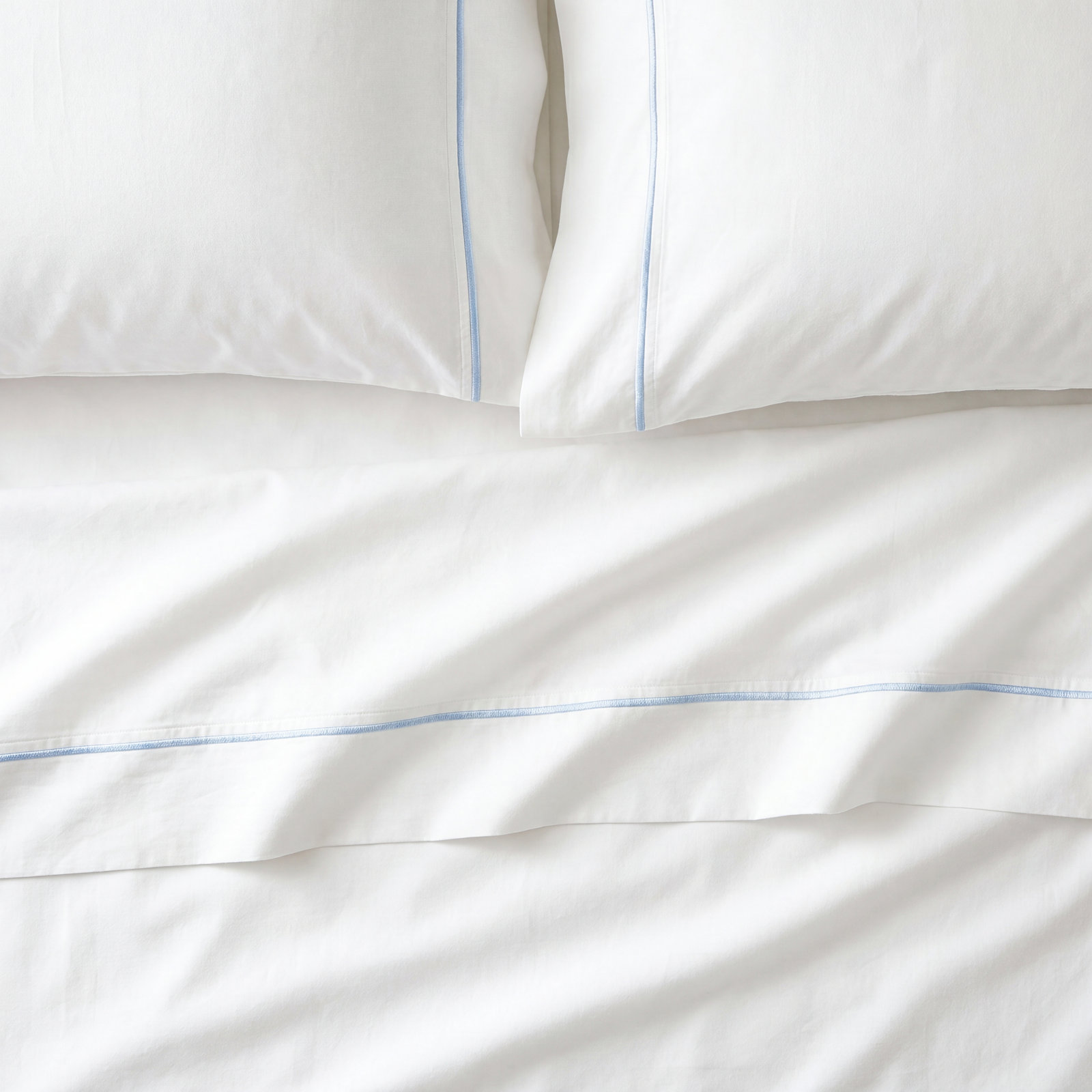 Benin Cotton Sheet Set, Queen, Blue