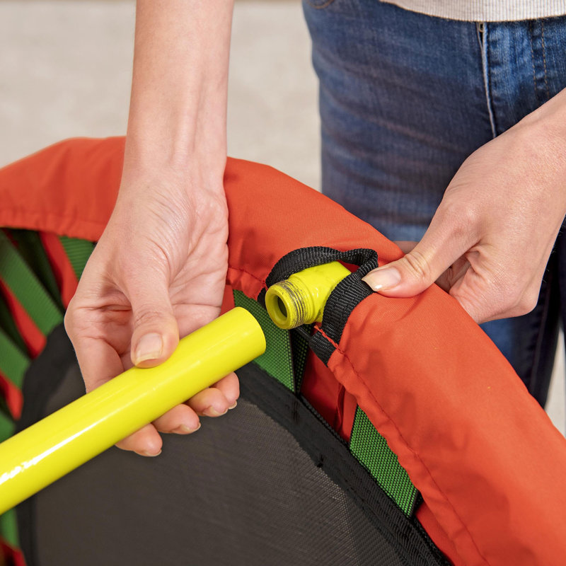 Mini Trampoline for Toddlers & Kids, Red/Yellow