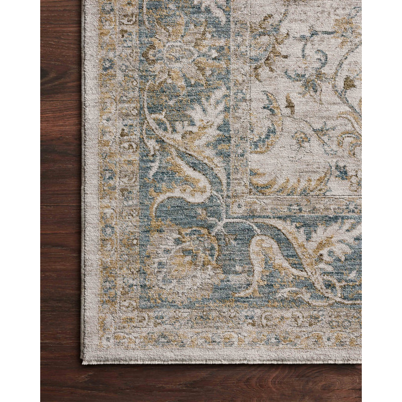 Neethu Natural / Ocean Area Rug, Square 1'6"