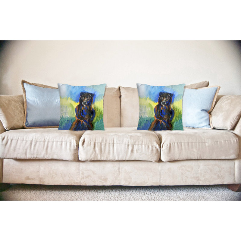 No Decorative Addition Outdoor Reversible Throw Pillow