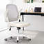 Chaise de bureau ergonomique en filet avec accoudoirs, conception peu encombrante et base en acier-1704400275-1679359910