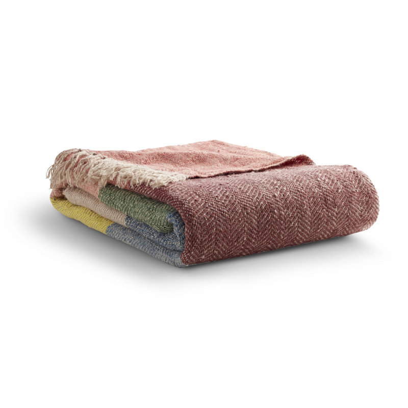 Lovely Hand Woven Throw Blanket, Multicolor