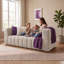 Modern Corduroy 2-Seater Loveseat with Oversized Armrests, Small Space Sofa-1824911951