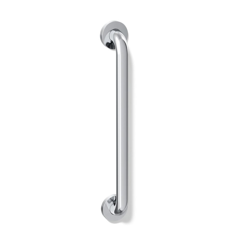Barre d'appui contemporaine, L 18 po, Acier inoxydable poli