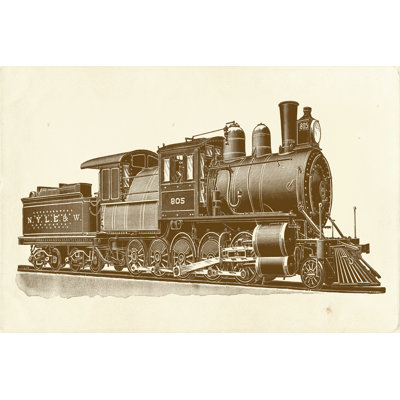 Train Engine III - Wrapped Canvas Print