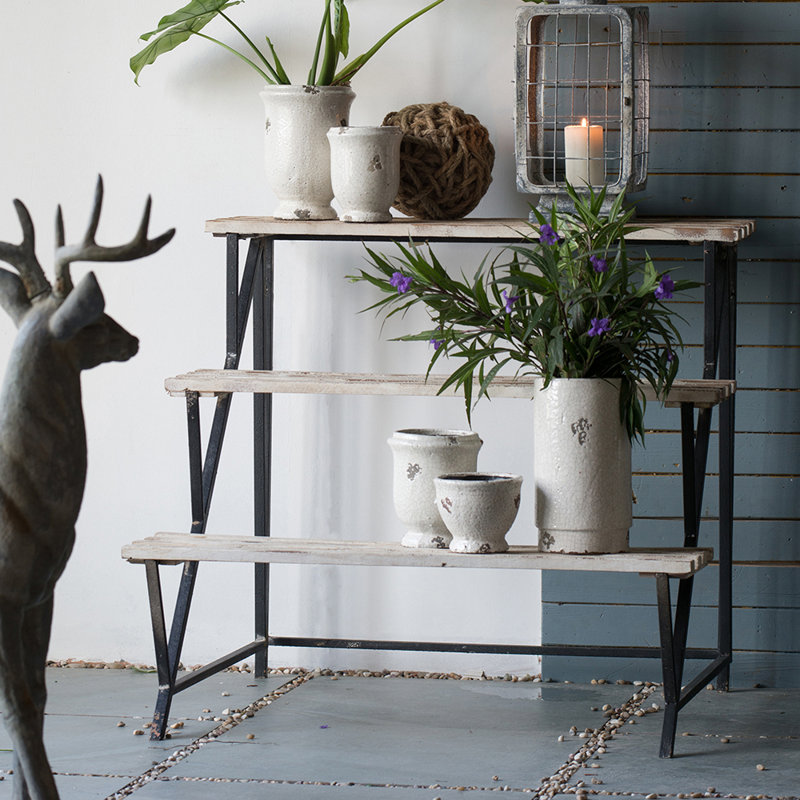 3 Piece Accent Shelf with Adjustable Shelves