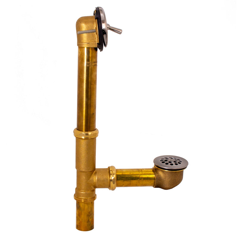 Drain de baignoire avec trop-plein Beehive, Acier inoxydable