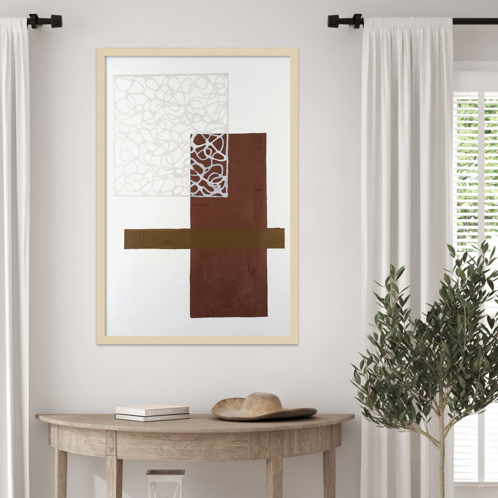 Nooks and Crannies No. 4 Print, Brown, 33" H x 23" W