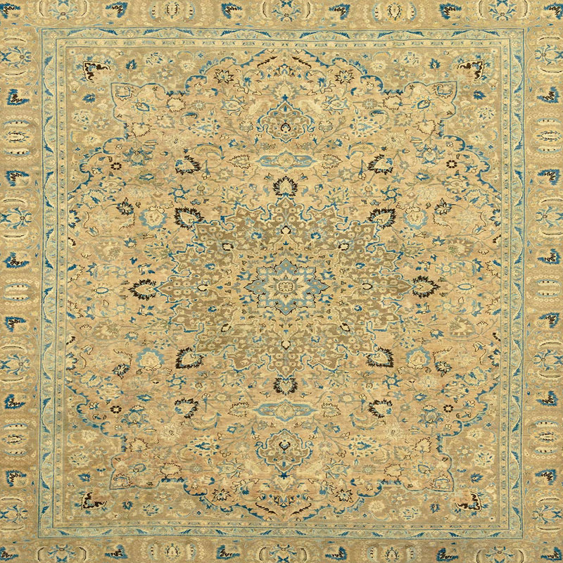 Tapis abstrait moderne 2808, Carré 6 pi