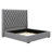 Upholstered Bed Frame With 67.5" Tall Headboard Wingback Platform Bed Tufted Deep Button Velvet-107443603