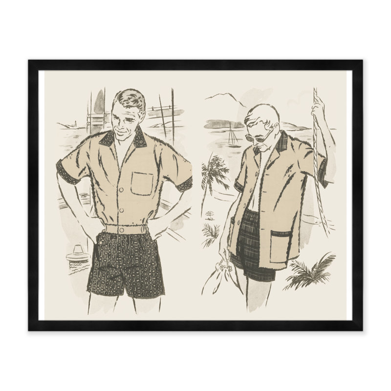 Beach Gentlemen - reproduction de cadre photo