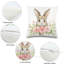 Housse de coussin réversible en lin 