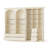 92.5'' H 2-Piece Bookcase With Double Arched Open Shelves & Drawers