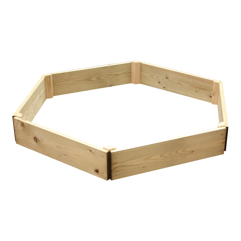 Aleah Hexagonal Raised Bed - 120cm each side, Height 15cm