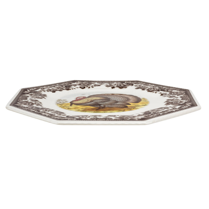 Assiette octogonale 9,5 po Spode Woodland