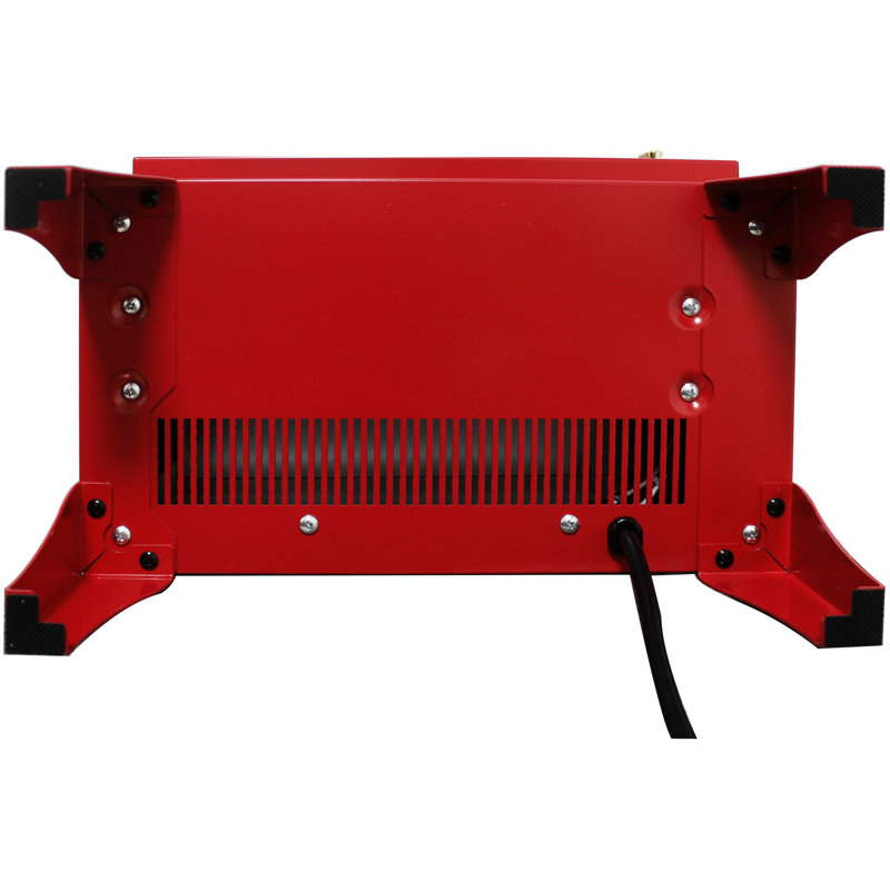 Foyer électrique autoportant de 18 pouces en rouge avec flamme 3D, double protection, chaleur 1400W / 700W, 5000 's, 50000 heures de DEL, conception panoramique, base amovible, poêle à commandes simples, finition,