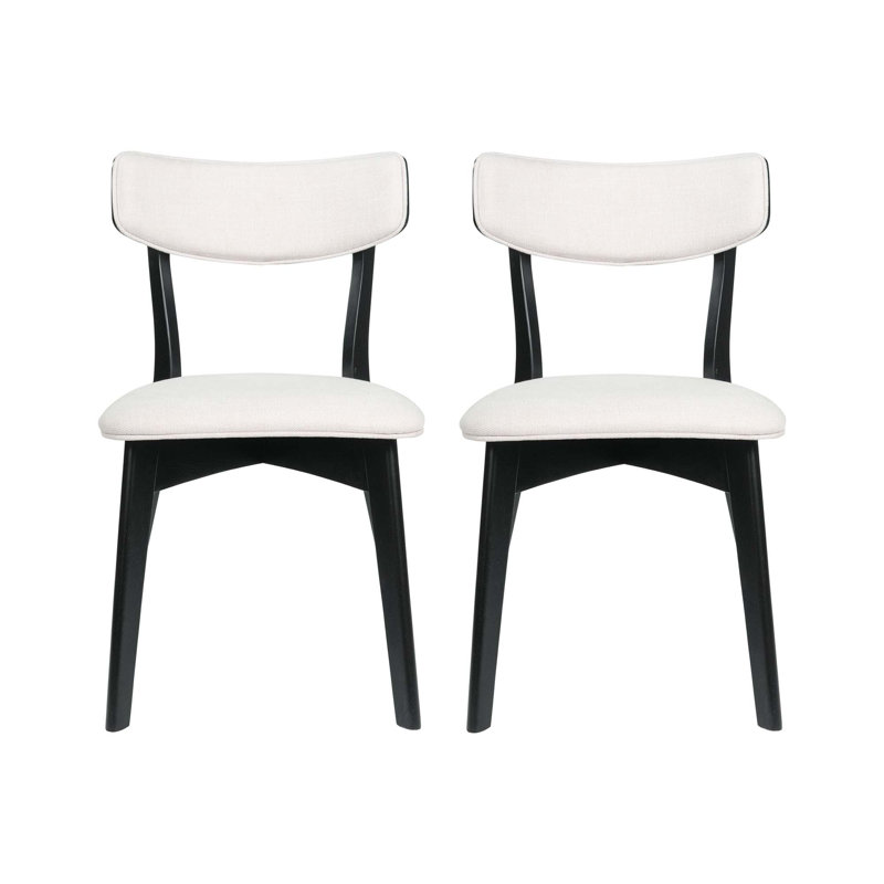 Chaise de salle à manger (ensemble de 2), Beige clair