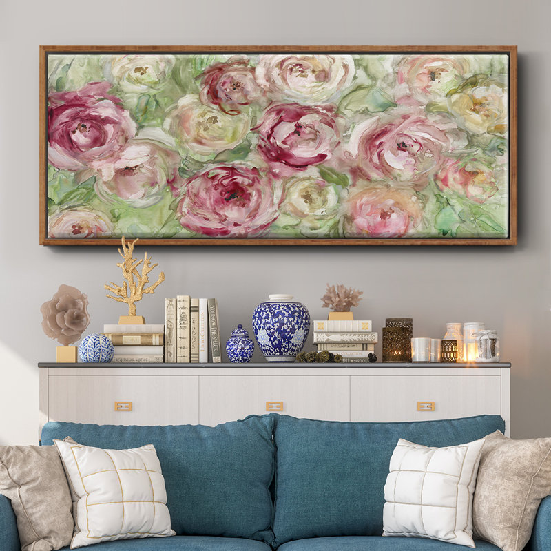 Climbing Rose- Framed Canvas