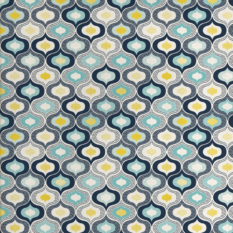 Tissu de mediterrain marocain, l 36 po x L 360 po