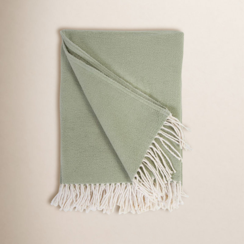 Jeté 100% coton Mandy, Vert
