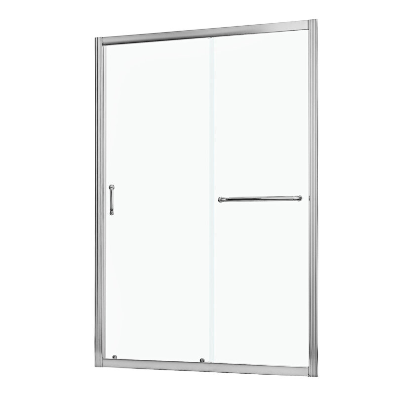 Porte de douche simple coulissante, Chrome chrome