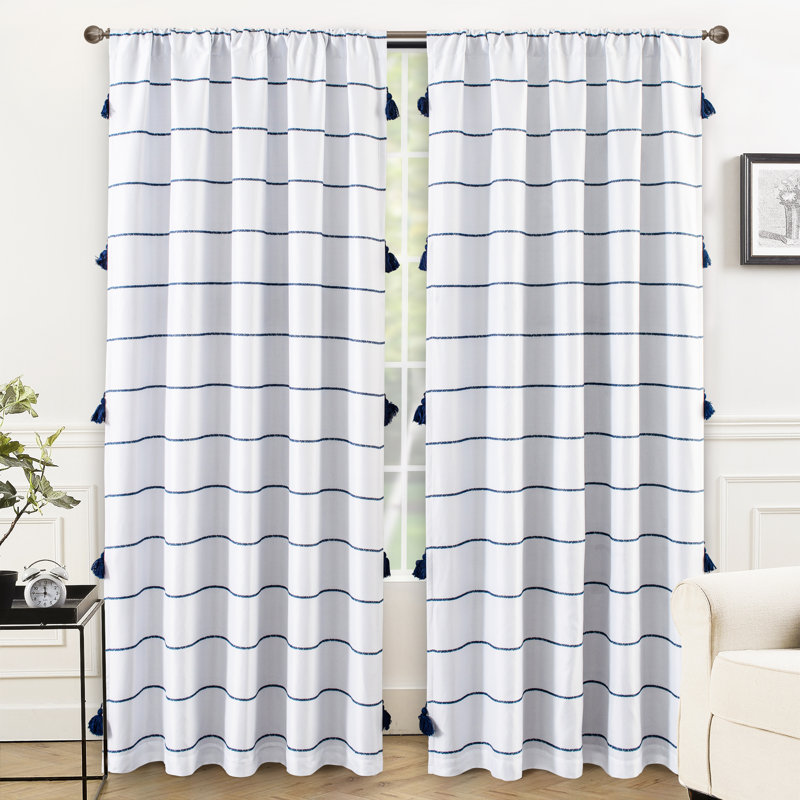Ladd Blackout Curtain Pair, Blue