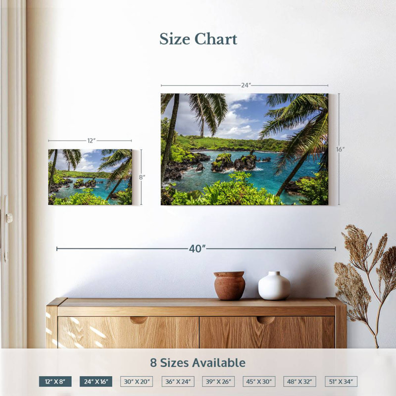 Plage Gillard Maui Island, H 16 po x l 24 po