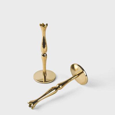Ensemble de 2 chandelles en laiton Holiday Accents