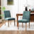 Fabric Upholstered Dining Chairs High Back Parsons Kitchen Chairs With Solid Wood Feet-196672115