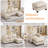 31.5" Wide Faux Leather Rectangle Ottoman For Modular Sectional Sofa -2093541091