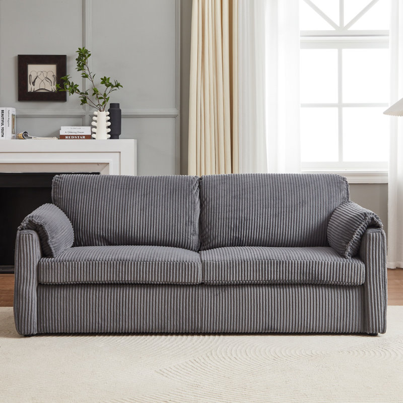 Canapé-lit inclinable de 79,13 pouces Comfy, Gris