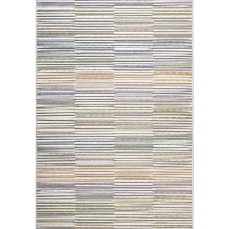 Striped Flatweave Area Rug, Rectangle 160 x 230 cm