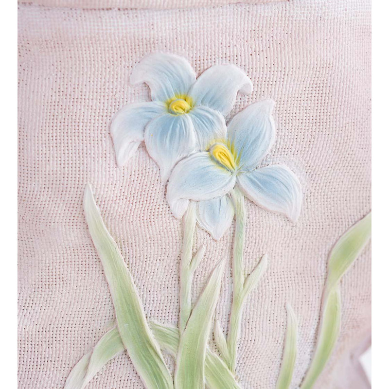 Pot à fleurs en résine, Blanc