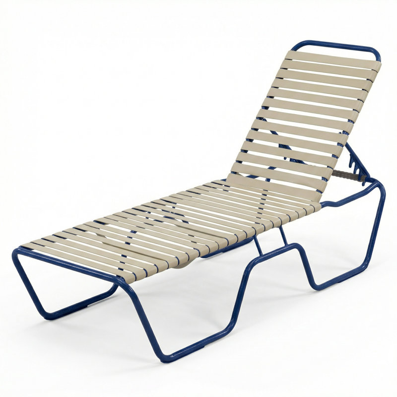 Armless Chaise, Putty Strap/Midnight