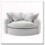 Fauteuil d'appoint rembourré en tissu chenille-928499253