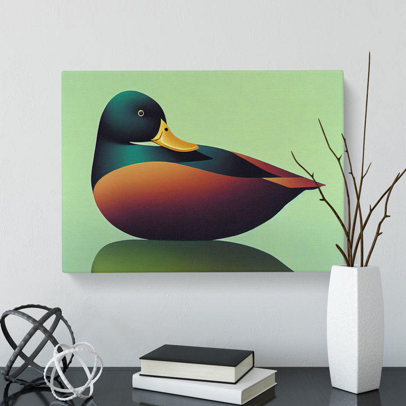 Exhilarating Duck - Wrapped Canvas, 35cm H x 50cm W x 3cm D