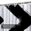 Rideau de douche abstrait avec 12 crochets-359886255