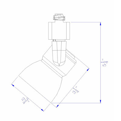 Cal Lighting Dimmable Integrated LED Track Fixture 5.25" H 10W 700 Lumen 90 CRI