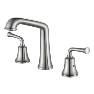 Robinet de salle de bain à 2 poignées avec drain
