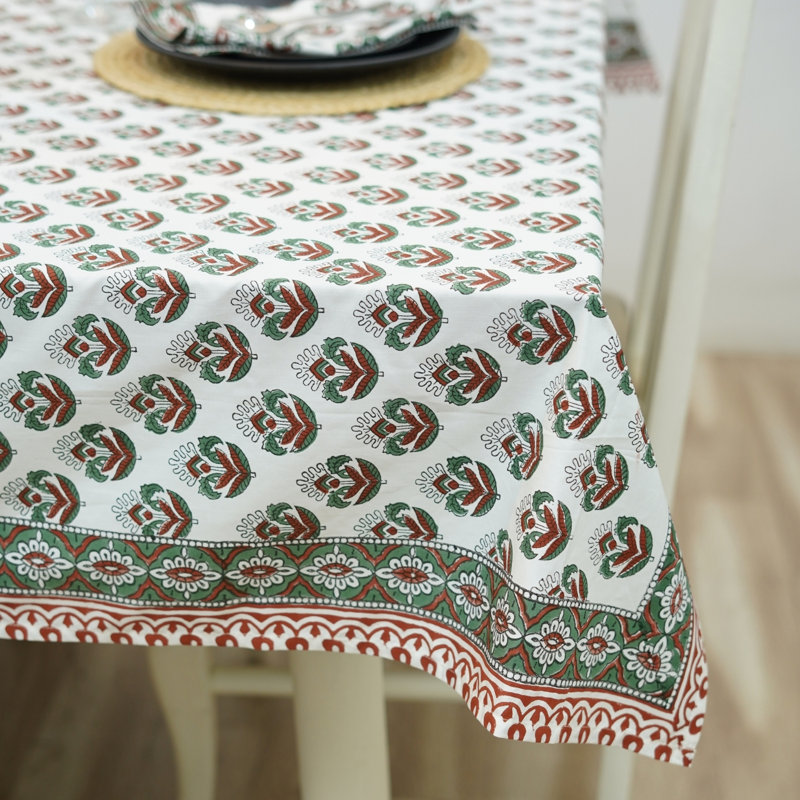 Housse de table à imprimé floral, conceptions authentiques - Chui Mui, 60 po carré