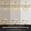 Lustre rond en cristal 12 lumières