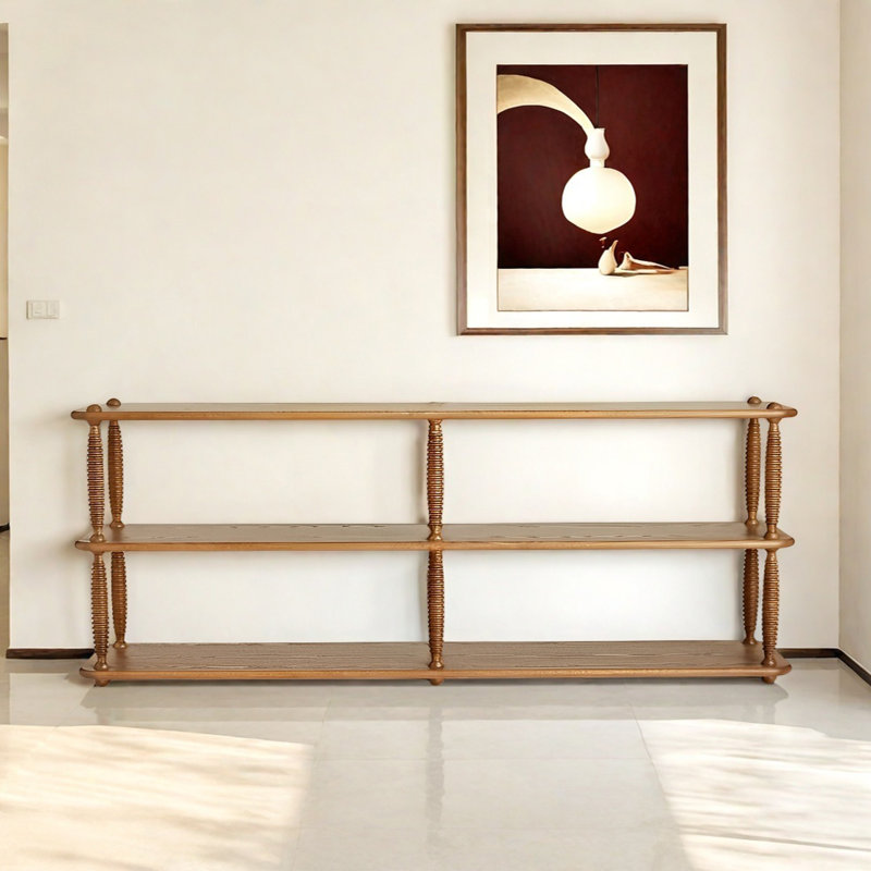 Retro Multifunctional Console Table, 31.5" H x 70.87" W x 15.75" D