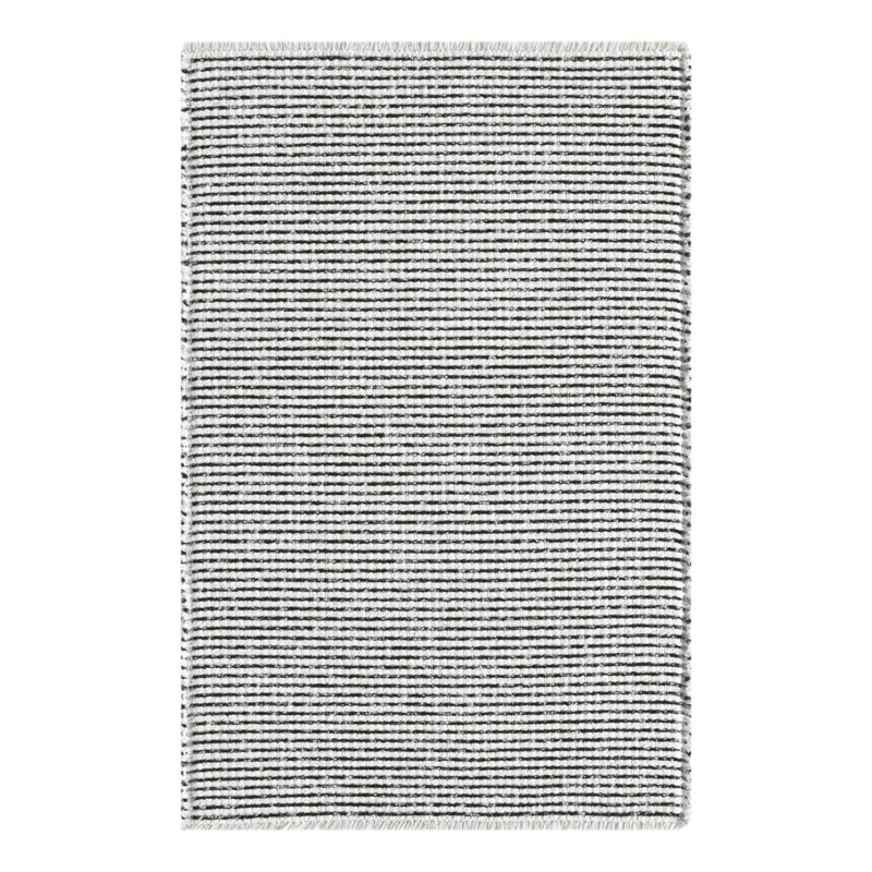 Two Tone Fringed Area Rug, Rectangle 2' x 3'